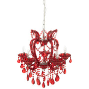 Hanglamp Rood Ijzer Antiek 53 cm 53x53x57 cm-Hanglampen-J-Line