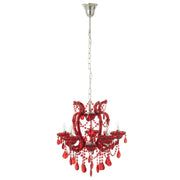 Hanglamp Rood Ijzer Antiek 53 cm 53x53x57 cm-Hanglampen-J-Line