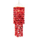 Hanglamp Rood Pvc Vierkant 50 cm-Tafellampen-J-Line