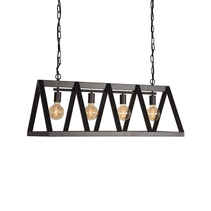 Hanglamp Roof Bijzonder Metaal Zwart 95x95x38 cm-Hanglampen-LABEL51