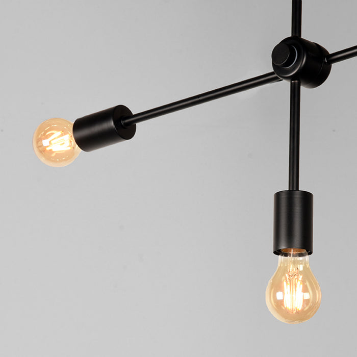 LABEL51 Hanglamp Stilo - Zwart - Metaal - 5-Lichts-Tafellampen-LABEL51