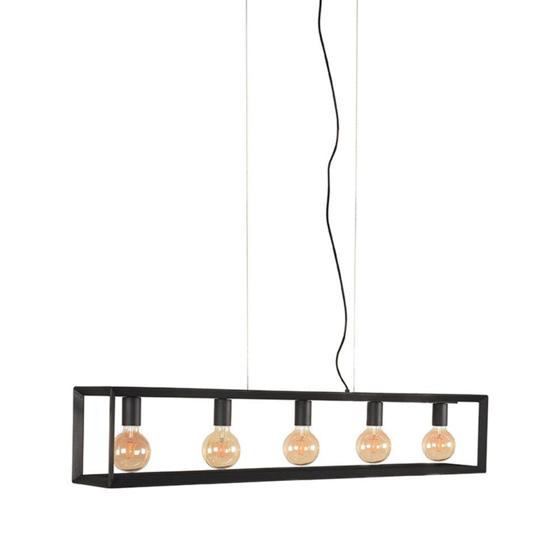 Hanglamp Tetto Metaal Zwart 20x120x141 cm-Hanglampen-LABEL51