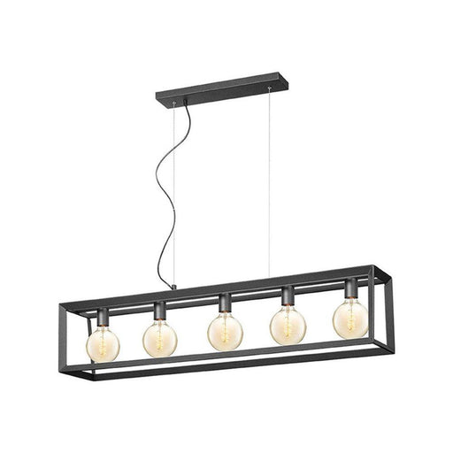 LABEL51 Hanglamp Tetto - Zwart - Metaal - 5-Lichts-Tafellampen-LABEL51