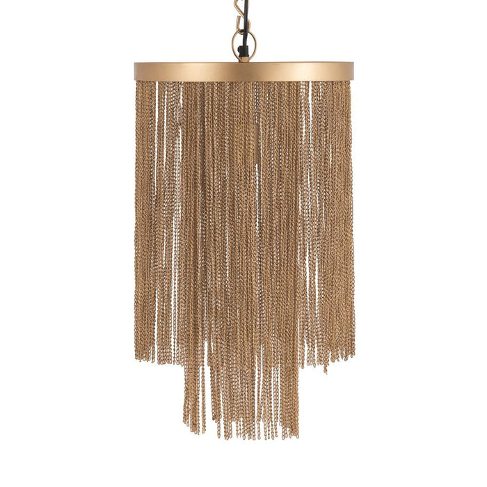 Hanglamp Tijdloze Uit Geel 30x30x50 cm-Hanglampen-PTMD
