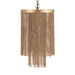 Hanglamp Tijdloze Uit Geel 30x30x50 cm-Hanglampen-PTMD