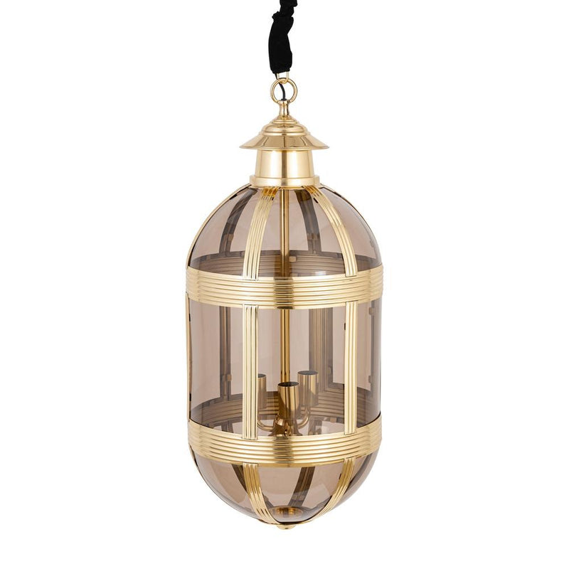 Hanglamp Tijdloze Uit Geel 39x39x93 cm-Hanglampen-PTMD