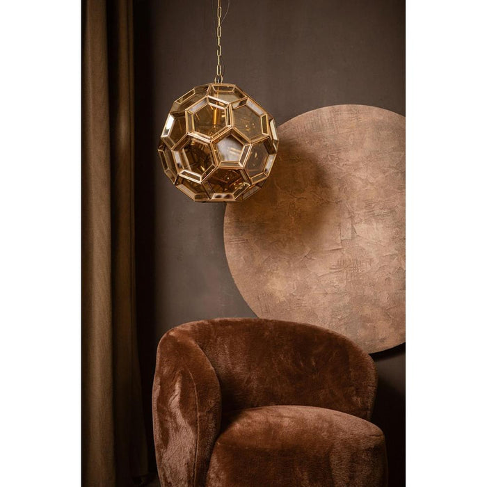 Hanglamp Tijdloze Uit Geel 49x49x50 cm-Hanglampen-PTMD