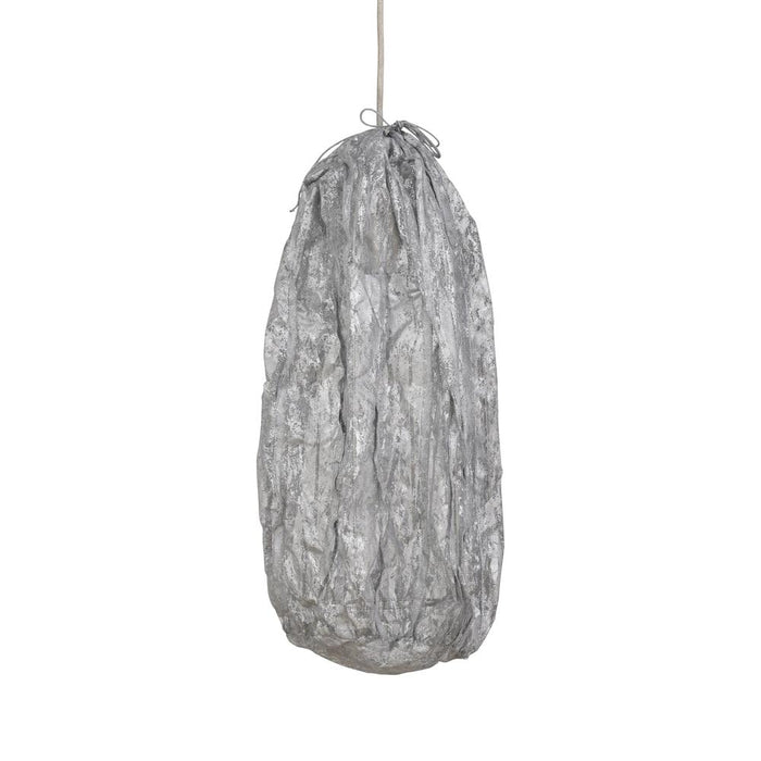 Hanglamp Tijdloze Uit Grijs 30x30x48 cm-Hanglampen-PTMD