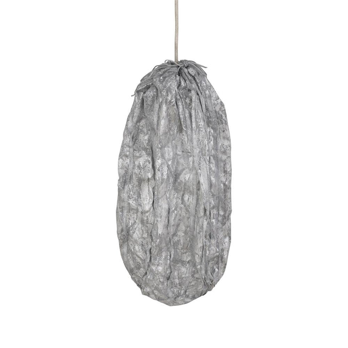 Hanglamp Tijdloze Uit Grijs 30x30x48 cm-Hanglampen-PTMD