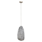 Hanglamp Tijdloze Uit Grijs 30x30x48 cm-Hanglampen-PTMD