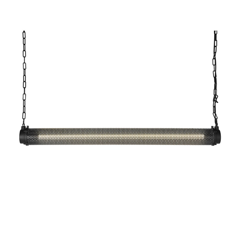 Hanglamp Tube Zeer Metaal Zwart 13x130x13 cm-Hanglampen-LABEL51