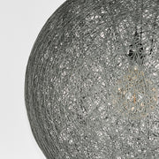 Hanglamp Twist Bolvormige Vlas Grijs 30x30x30 cm-Hanglampen-LABEL51