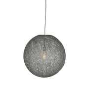 Hanglamp Twist Bolvormige Vlas Grijs 30x30x30 cm-Hanglampen-LABEL51