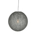 LABEL51 Hanglamp Twist - Grijs - Vlas - L-Tafellampen-LABEL51