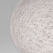 Hanglamp Twist Bolvormige Vlas Wit 45x45x45 cm-Hanglampen-LABEL51