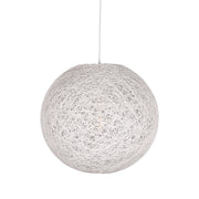 Hanglamp Twist Bolvormige Vlas Wit 45x45x45 cm-Hanglampen-LABEL51