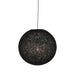 LABEL51 Hanglamp Twist - Zwart - Vlas - M-Tafellampen-LABEL51