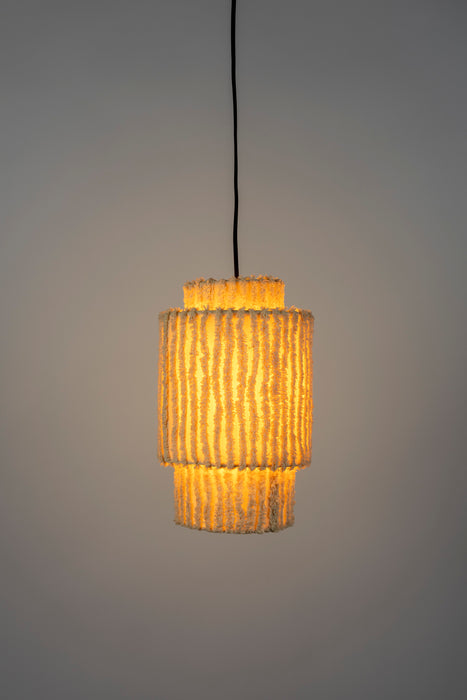 Hanglamp Versier Je Cotton Beige 20x20x38 cm-Hanglampen-Creating Home
