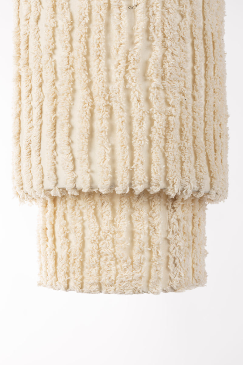 Hanglamp Versier Je Cotton Beige 20x20x38 cm-Hanglampen-Creating Home