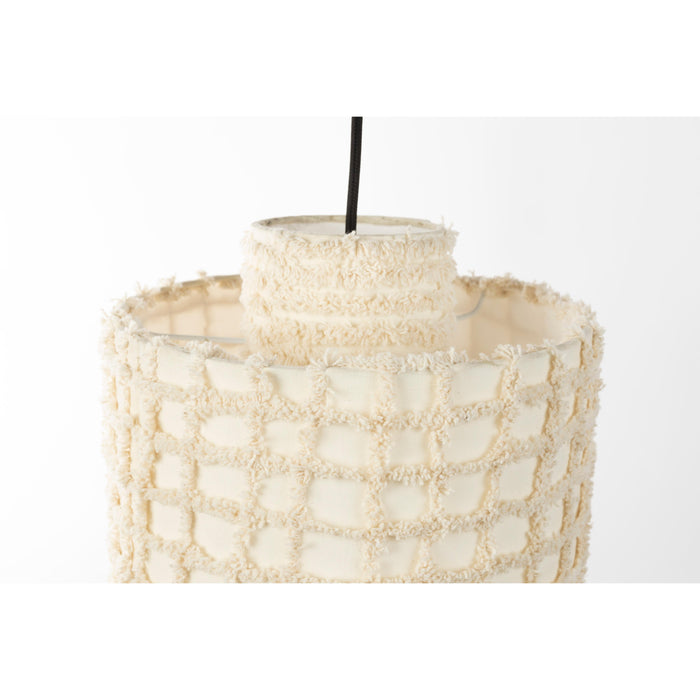 Hanglamp Versier Je Cotton Beige 25x25x30 cm-Hanglampen-Creating Home