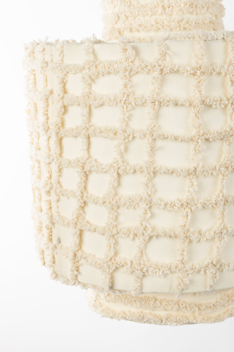 Hanglamp Versier Je Cotton Beige 25x25x30 cm-Hanglampen-Creating Home