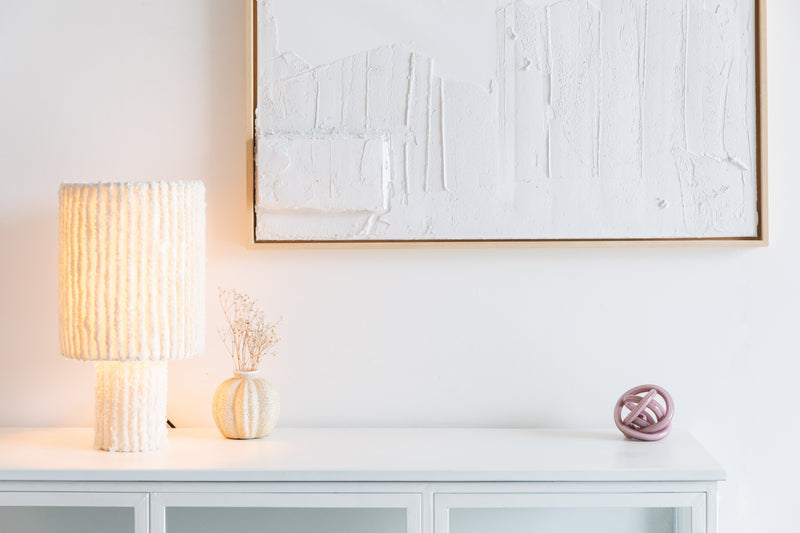 Hanglamp Versier Je Cotton Beige 25x25x30 cm-Hanglampen-Creating Home