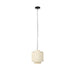 Hanglamp Arjun Wide Katoen Beige Ø25x30 cm E27-Tafellampen-Creating Home