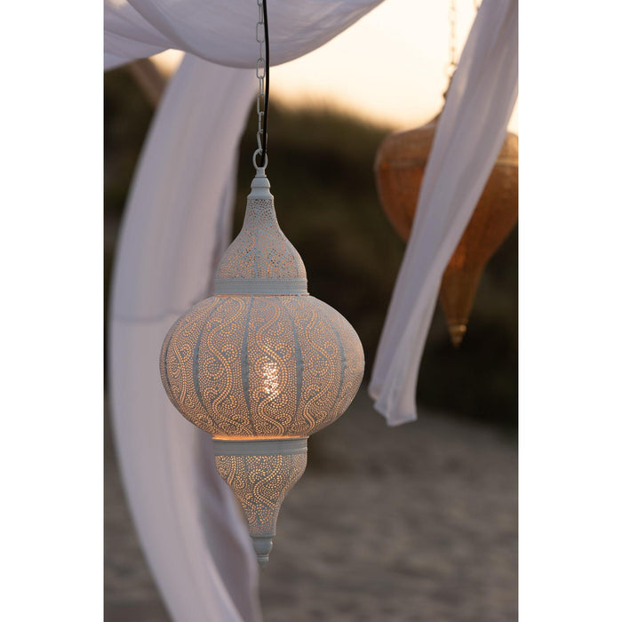 Hanglamp Wit Electrical part L 40 cm 40x40x86 cm-Hanglampen-J-Line