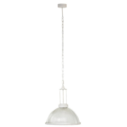 Hanglamp Wit Glas Rond 47 cm 47x47x158 cm-Hanglampen-J-Line