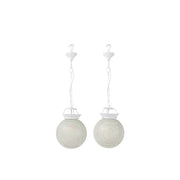 Hanglamp Wit Ijzer S 16 cm 16x16x75 cm-Hanglampen-J-Line