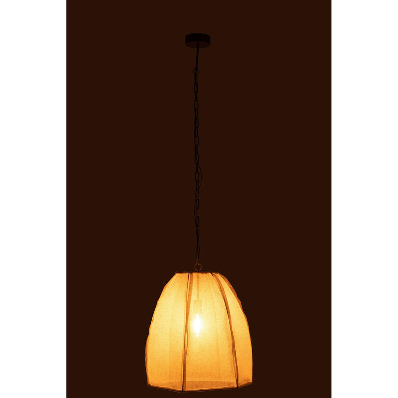Hanglamp Wit Linnen S 42 cm 42x49x161 cm-Plafondlampen-J-Line