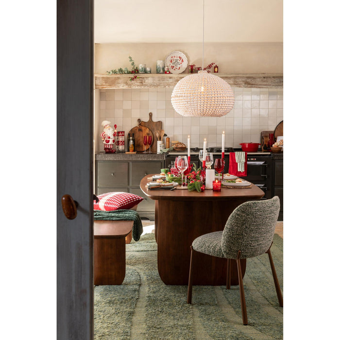 Hanglamp Wit Metaal Rond 60 cm-Tafellampen-J-Line