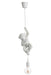 Hanglamp Wit Polykunsthars 12 cm 12.5x16.5x96 cm-Hanglampen-J-Line