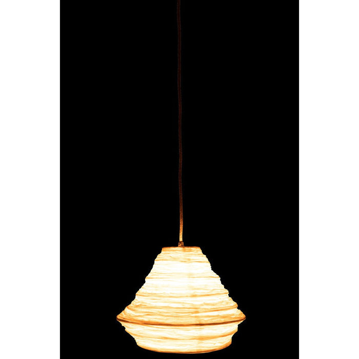 Hanglamp Wit Raffia 35 cm 35x35x28 cm-Hanglampen-J-Line