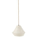 Hanglamp Wit Raffia 35 cm 35x35x28 cm-Hanglampen-J-Line