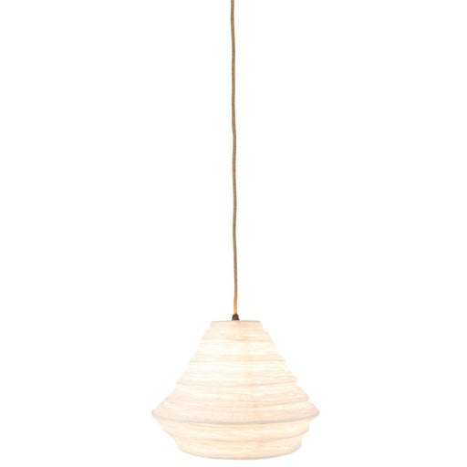 Hanglamp Wit Raffia 35 cm-Tafellampen-J-Line