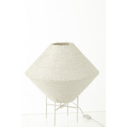 Hanglamp Wit Raffia L 40 cm 40x40x32 cm-Hanglampen-J-Line