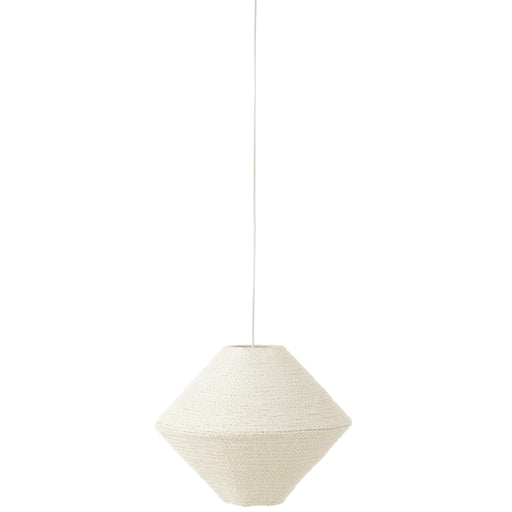 Hanglamp Wit Raffia L 40 cm 40x40x32 cm-Hanglampen-J-Line