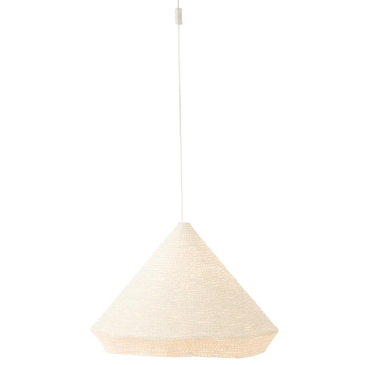 Hanglamp Wit Raffia L 65 cm 65x65x45 cm-Hanglampen-J-Line