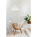 Hanglamp Wit Raffia L 65 cm-Tafellampen-J-Line