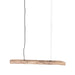Hanglamp Woody Rechthoekige Hout Naturel 20x100x150 cm-Hanglampen-LABEL51