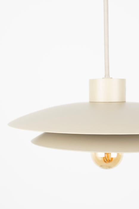 Hanglamp Wubbo Metaal Beige 26.5x26.5 cm E27-Tafellampen-Creating Home
