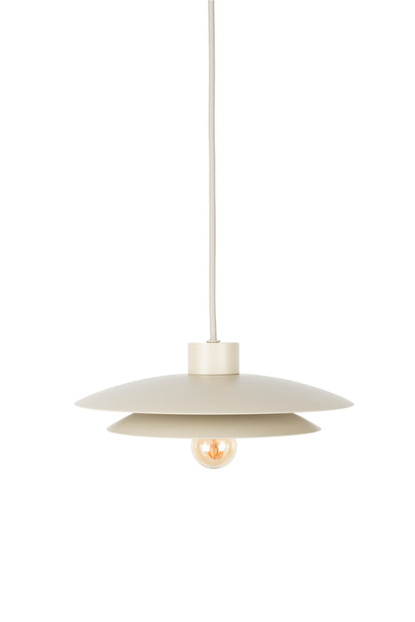 Hanglamp Wubbo Metaal Beige 26.5x26.5 cm E27-Tafellampen-Creating Home