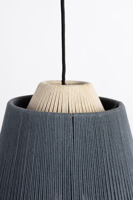 Hanglamp Yumi Polyester Blauw Ø26x20 cm Irrelevant-Tafellampen-Creating Home