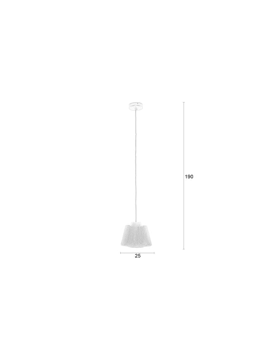 Hanglamp Yumi Polyester Blauw Ø26x20 cm Irrelevant-Tafellampen-Creating Home