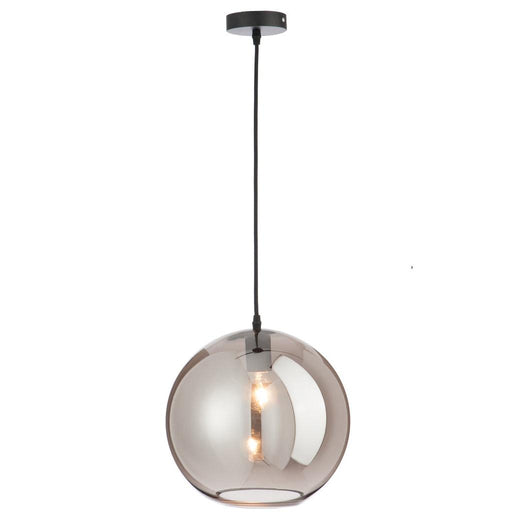 Hanglamp Zilver Glas L 30 cm 30x30x220 cm-Spiegels-J-Line