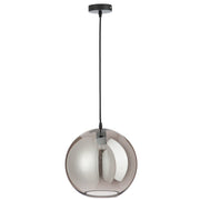 Hanglamp Zilver Glas L 30 cm 30x30x220 cm-Spiegels-J-Line