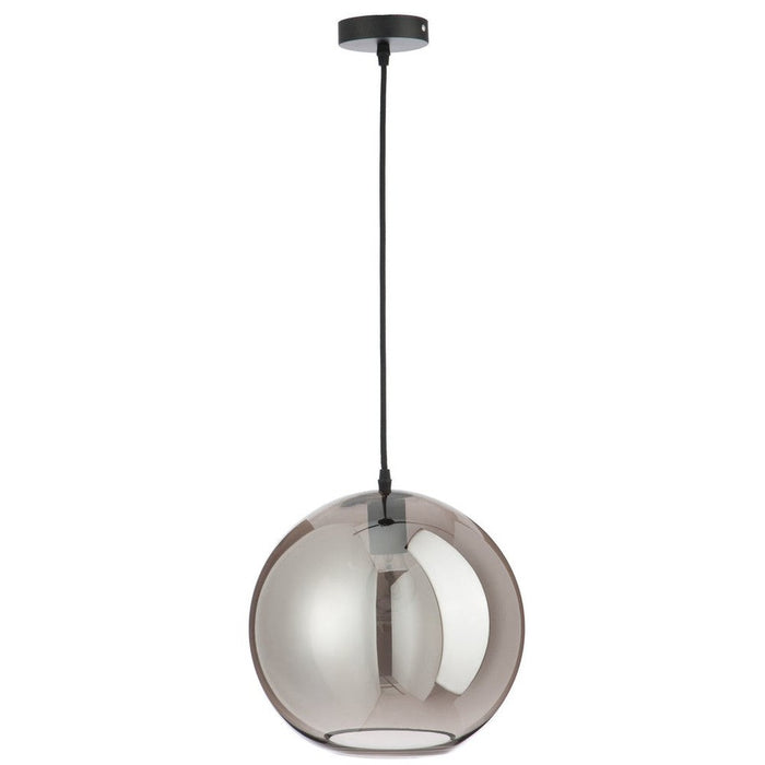 Hanglamp Zilver Glas L 30 cm 30x30x220 cm-Spiegels-J-Line