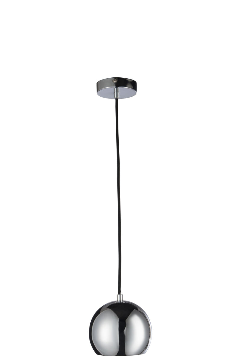Hanglamp Zilver Metaal S 15 cm 15x15x120 cm-Hanglampen-J-Line