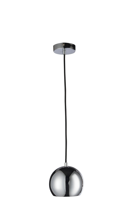 Hanglamp Zilver Metaal S 15 cm 15x15x120 cm-Hanglampen-J-Line